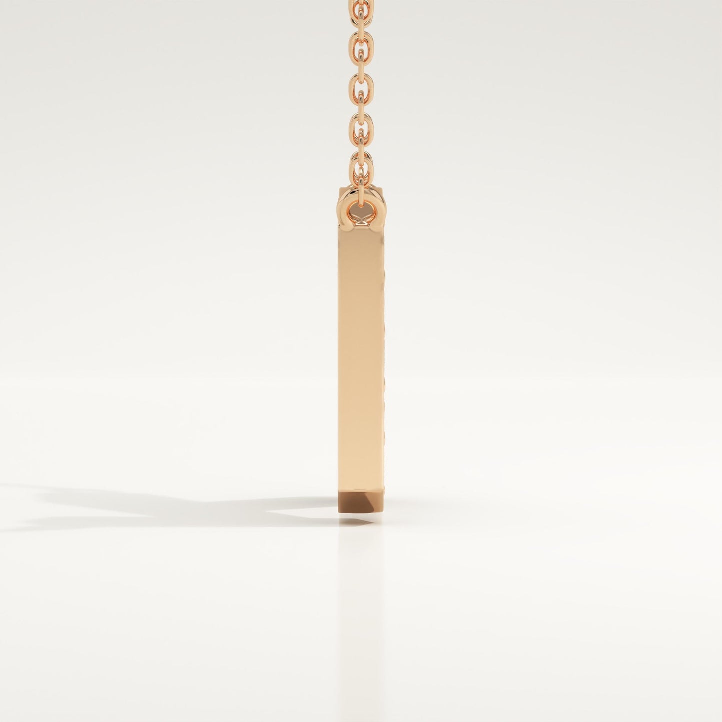 0.27 TCW Round Lab-Grown Diamond K Initial Necklace