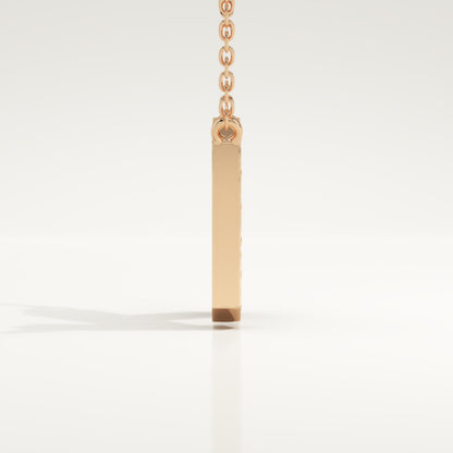 0.27 TCW Round Lab-Grown Diamond K Initial Necklace
