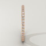 0.74 TCW Round Cut Lab-Grown Diamond Wedding Band