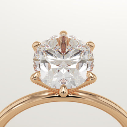 Oval Cut Solitaire Lab-Grown Diamond Engagement Ring