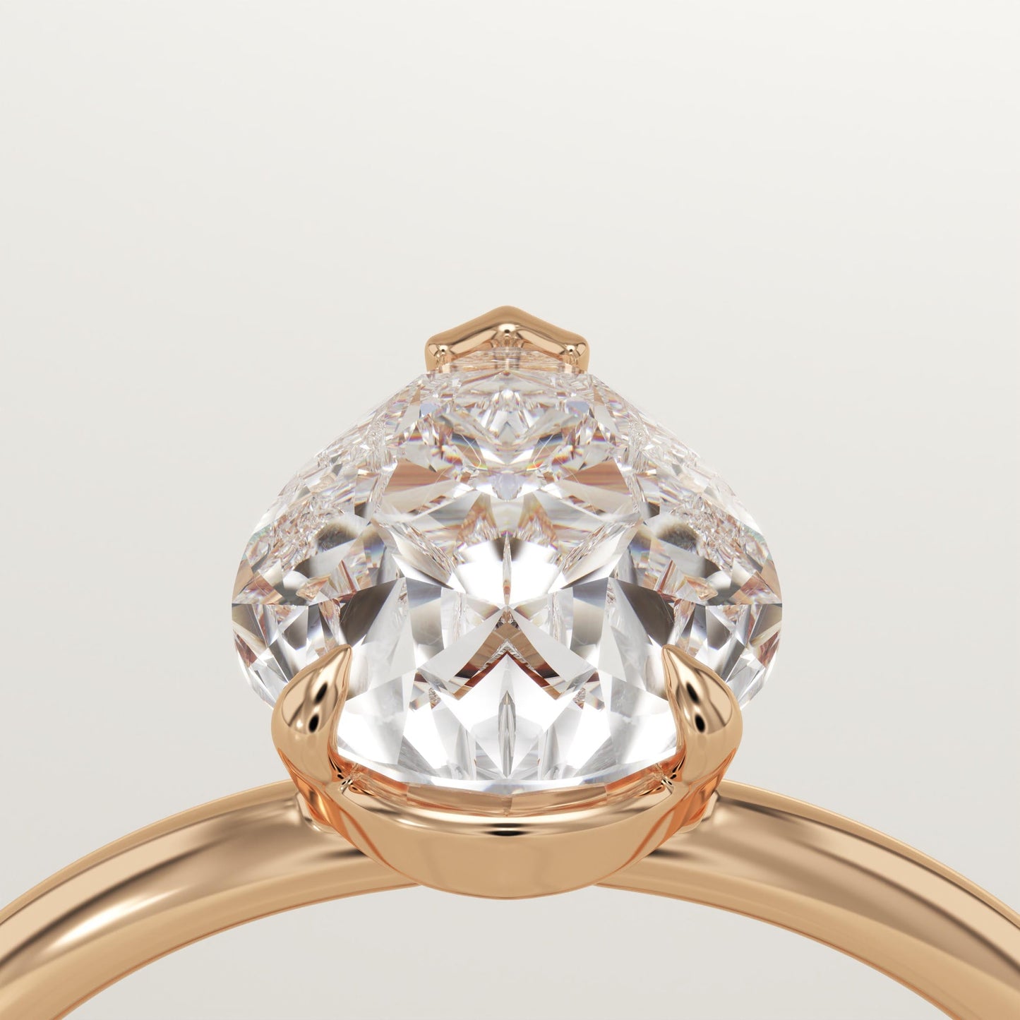 Pear Cut Solitaire Lab-Grown Diamond Engagement Ring