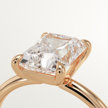 Radiant Cut Solitaire Lab-Grown Diamond Engagement Ring