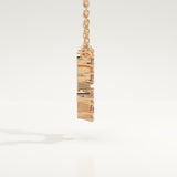 0.2 TCW Round Lab-Grown Diamond Leo Constellation Necklace