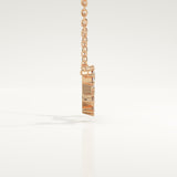 0.085 TCW Round Lab-Grown Diamond Scorpio Constellation Necklace