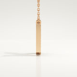 0.27 TCW Round Lab-Grown Diamond K Initial Necklace