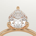 2.0 CT Pear Cut Solitaire Lab-Grown Diamond Engagement Ring