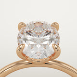 2.0 CT Oval Cut Solitaire Lab-Grown Diamond Engagement Ring