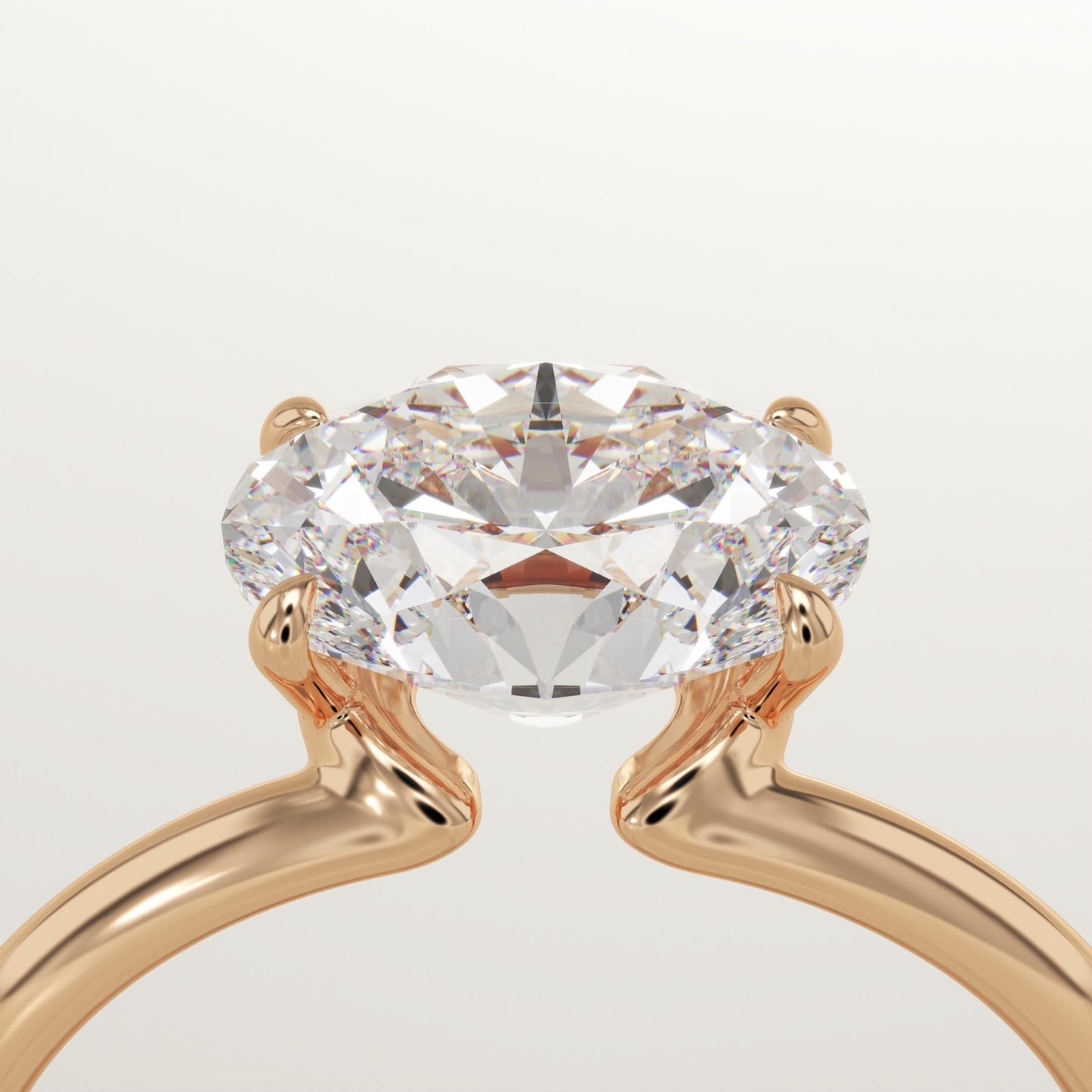 1.75 CT Oval Cut Solitaire Moissanite Engagement Ring