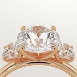 1.5 CT Round Cut Three Stone Lab-Grown Diamond Engagement Ring