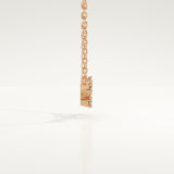 0.062 TCW Round Lab-Grown Diamond Taurus Constellation Necklace