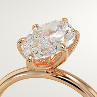 1.75 CT Marquise Cut Solitaire Moissanite Engagement Ring