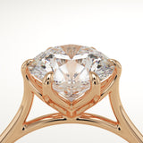 2.0 CT Round Cut Solitaire Lab-Grown Diamond Engagement Ring