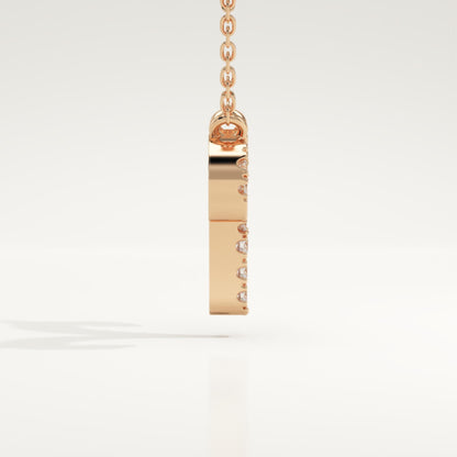 0.098 TCW Round Lab-Grown Diamond Aries Zodiac Necklace