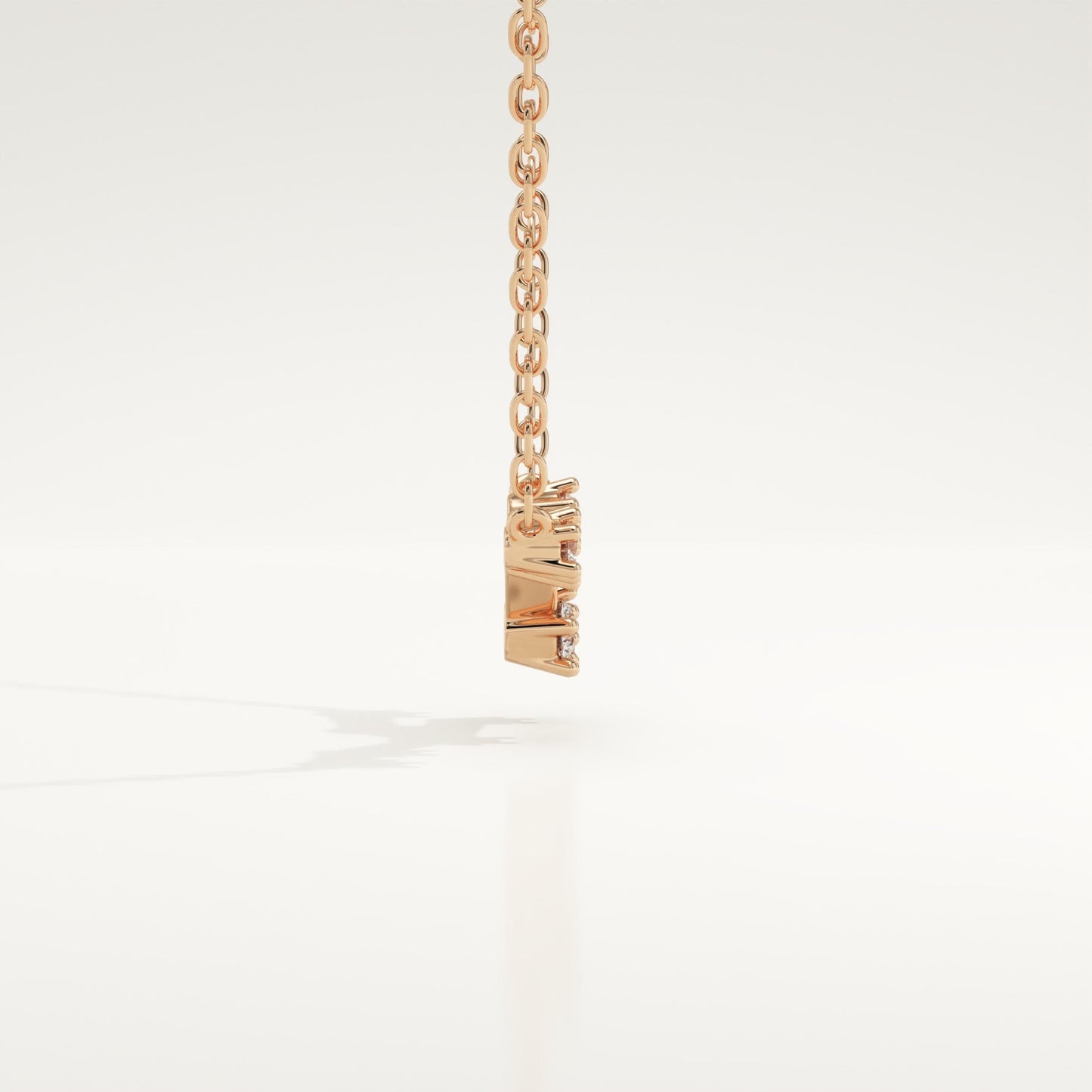 0.062 TCW Round Lab-Grown Diamond Taurus Constellation Necklace