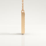 0.385 TCW Round Lab-Grown Diamond E Initial Necklace