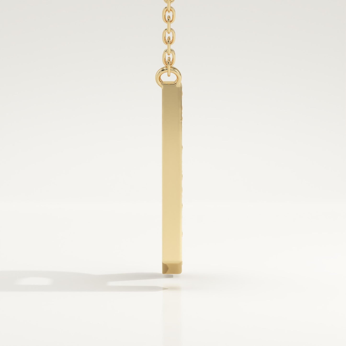 0.348 TCW Round Lab-Grown Diamond R Initial Necklace