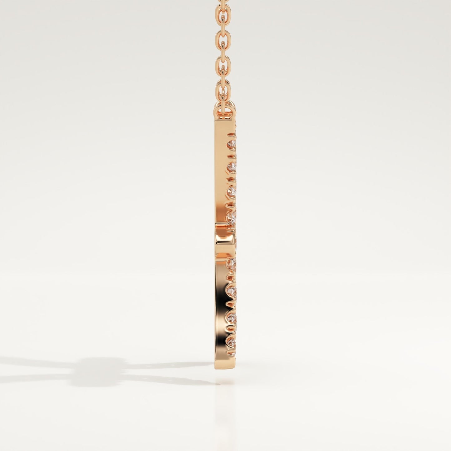 0.273 TCW Round Lab-Grown Diamond Pisces Zodiac Necklace