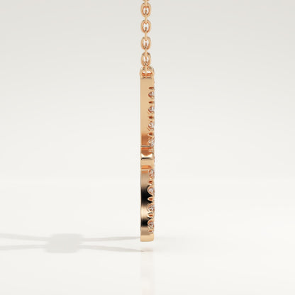 0.273 TCW Round Lab-Grown Diamond Pisces Zodiac Necklace