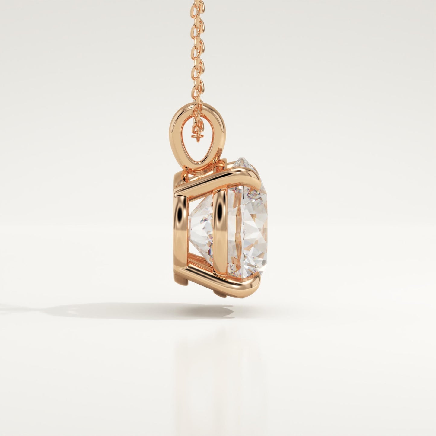 2 CT Round Lab-Grown Diamond Solitaire Necklace