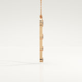 0.24 TCW Round Lab-Grown Diamond Charm Necklace