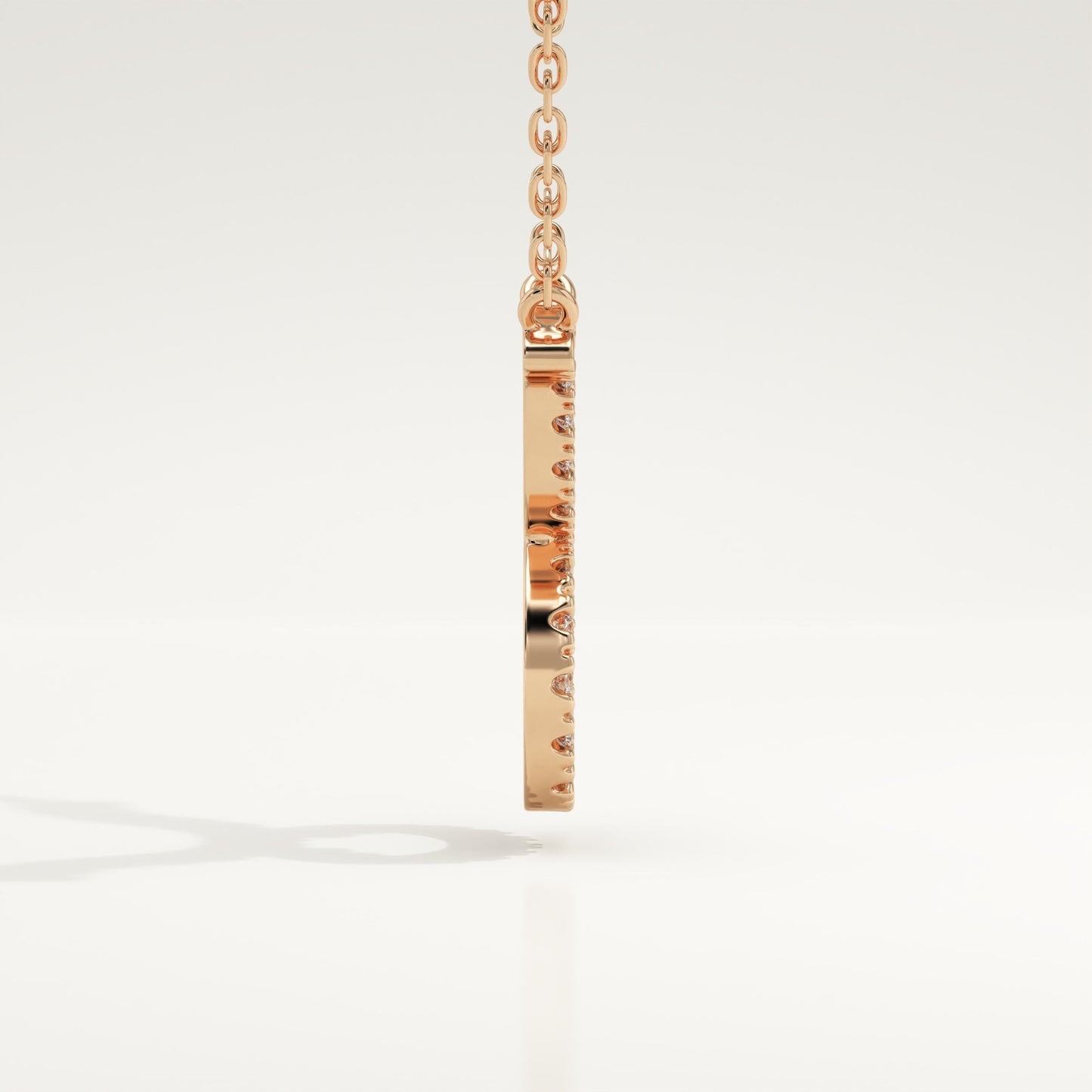 0.12 TCW Round Lab-Grown Diamond Taurus Zodiac Necklace