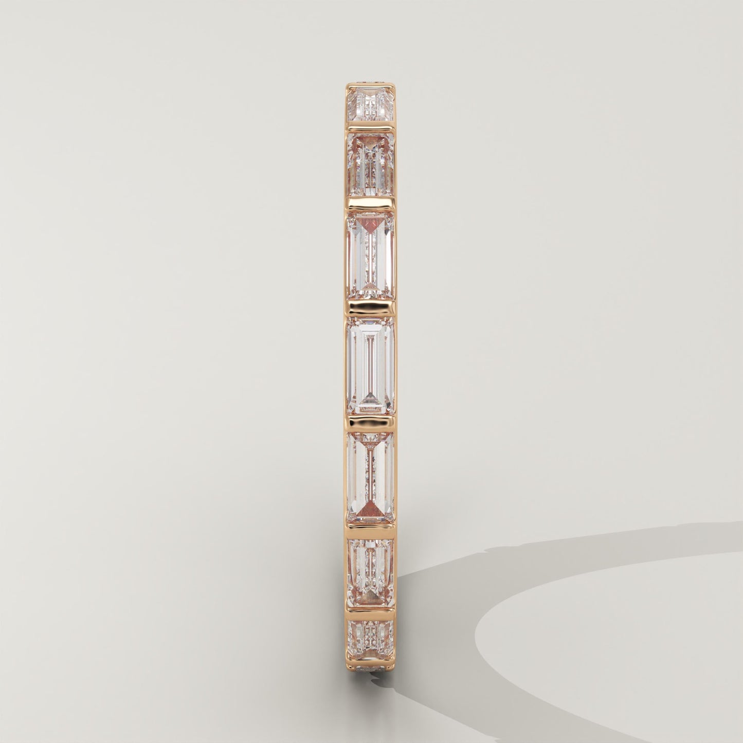 1.61 TCW Baguette Lab-Grown Diamond Full Eternity Wedding Band