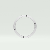 Classic polished Moissanite Men's Wedding Band