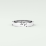 Classic polished Moissanite Men's Wedding Band