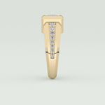 0.45 CT Round Lab Grown Diamond Channel Setting Band For Him