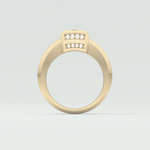 0.45 CT Round Lab Grown Diamond Channel Setting Band For Him