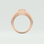0.45 CT Round Lab Grown Diamond Channel Setting Band For Him