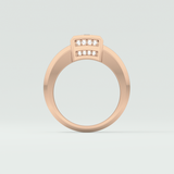 0.45 CT Round Lab Grown Diamond Channel Setting Band For Him