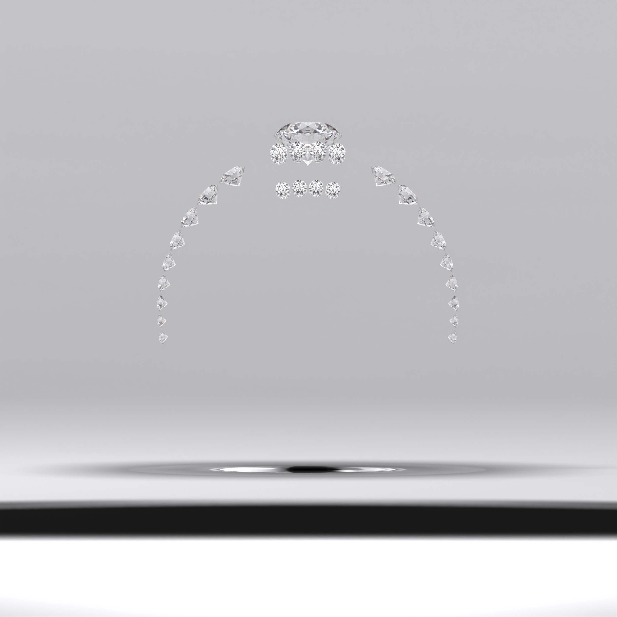 0.45 CT Round Lab Grown Diamond Channel Setting Band For Him