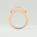 0.45 CT Round Lab Grown Diamond Channel Setting Band For Him