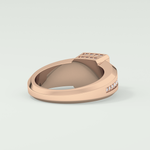 0.45 CT Round Lab Grown Diamond Channel Setting Band For Him