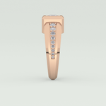 0.45 CT Round Lab Grown Diamond Channel Setting Band For Him