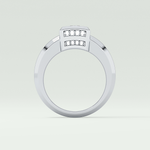 0.45 CT Round Lab Grown Diamond Channel Setting Band For Him