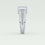 0.45 CT Round Lab Grown Diamond Channel Setting Band For Him