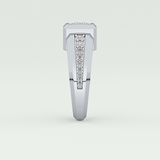 0.45 CT Round Lab Grown Diamond Channel Setting Band For Him