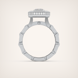 0.75 CT Emerald Cut Moissanite Diamond Men's Wedding Band