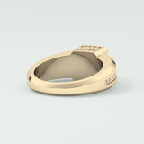0.45 CT Round Lab Grown Diamond Channel Setting Band For Him