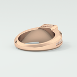 0.45 CT Round Lab Grown Diamond Channel Setting Band For Him