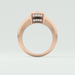 0.45 CT Round Lab Grown Diamond Channel Setting Band For Him
