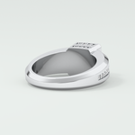 0.45 CT Round Lab Grown Diamond Channel Setting Band For Him