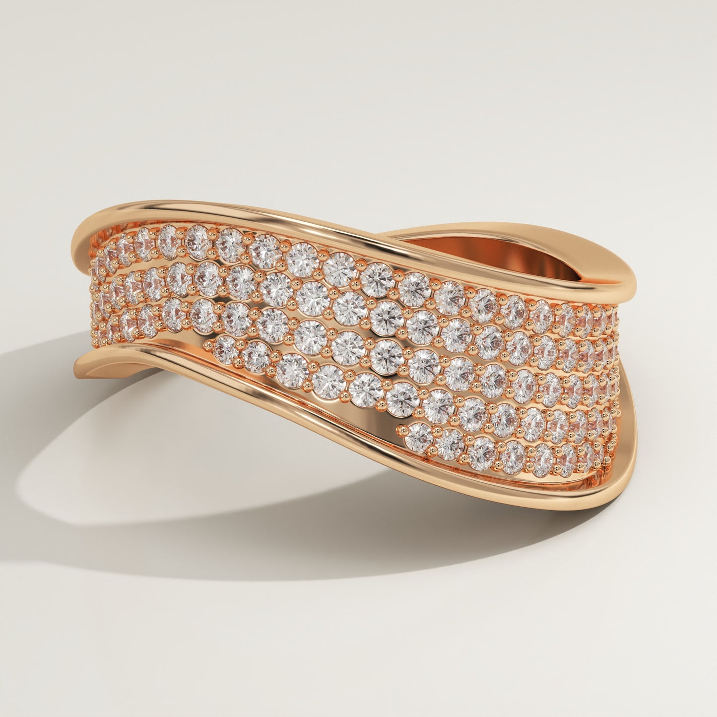0.953 TCW Round Lab-Grown Diamond Multi Stone Wedding Band