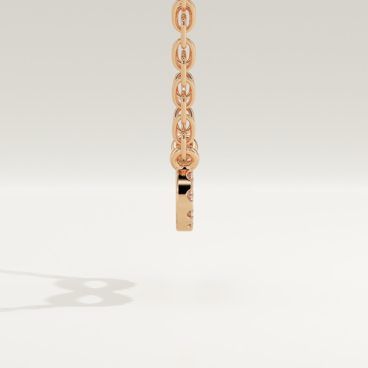 0.20 TCW Round Lab-Grown Diamond Infinity Charm Necklace