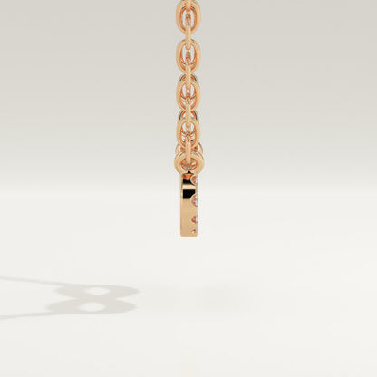 0.20 TCW Round Lab-Grown Diamond Infinity Charm Necklace