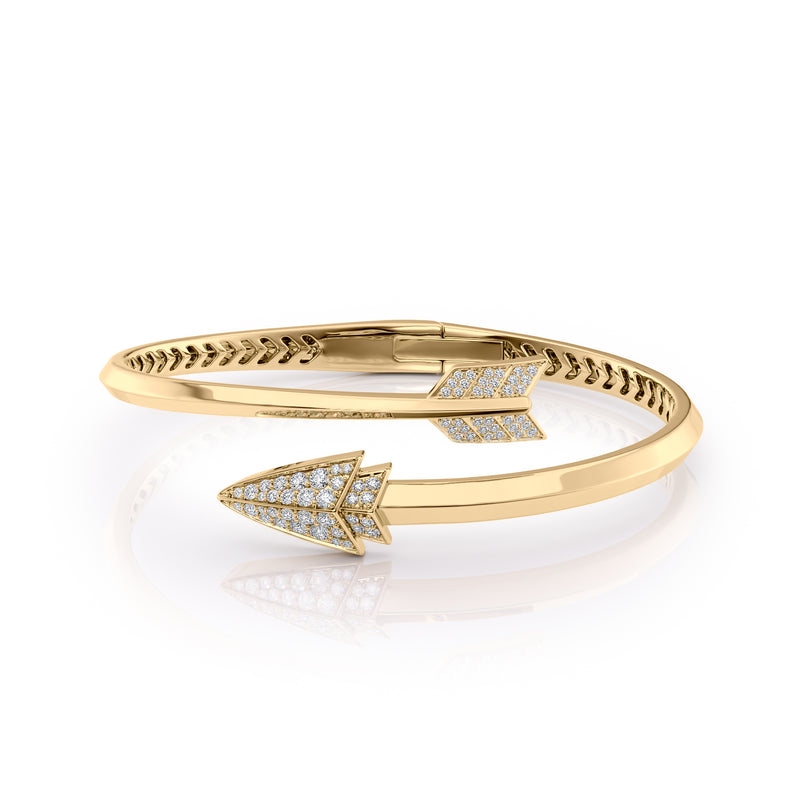 0.6 TCW Round Shaped Lab-Grown Diamond Bangle Bracelet 1