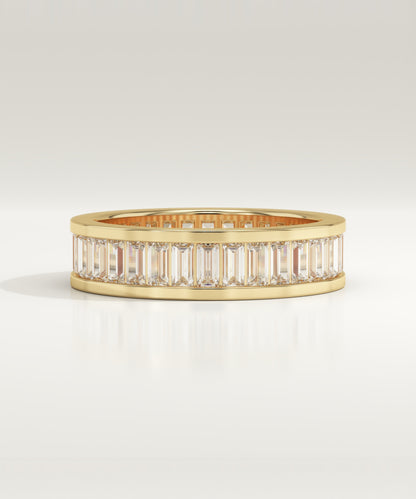 1.8 TCW Baguette Lab Grown Diamond Full Eternity Wedding Band (US Size 5 Ready To Ship)
