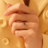 1 CT Oval Cut Halo January-Garnet Birthstone Engagement Ring